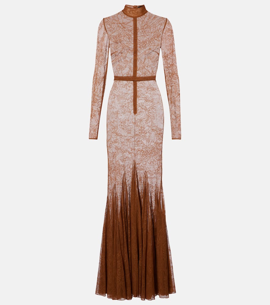Sheer lace gown