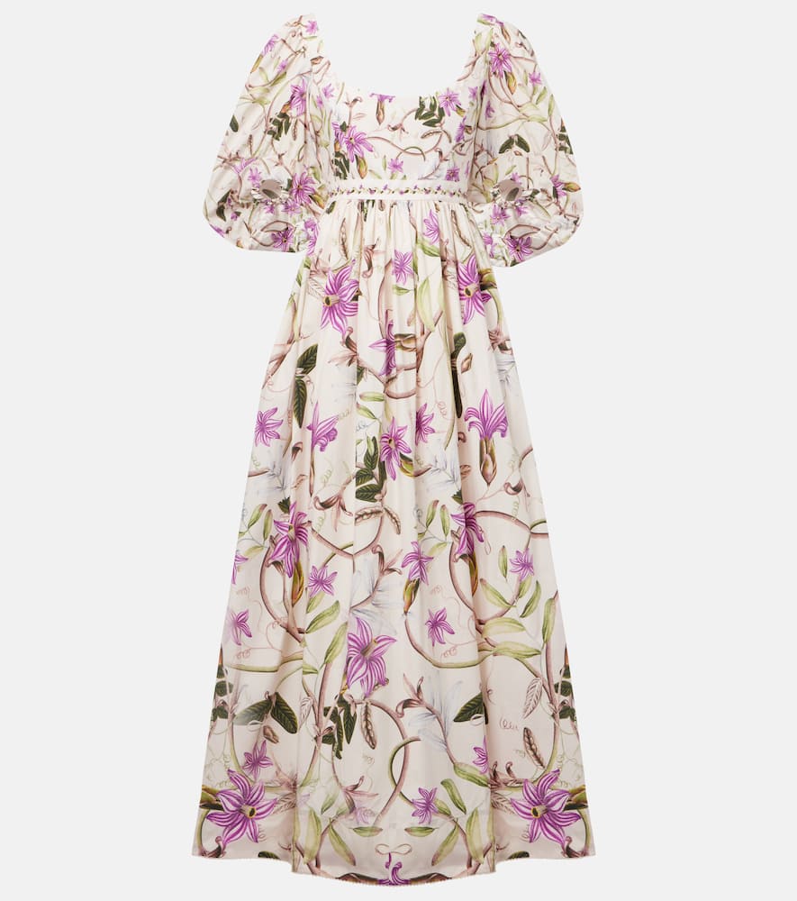 Viviane floral cotton maxi dress