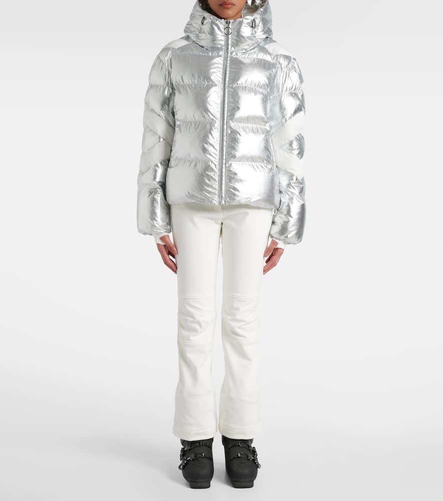 Fusalp Charloy Metallic Ski Jacket In Silver