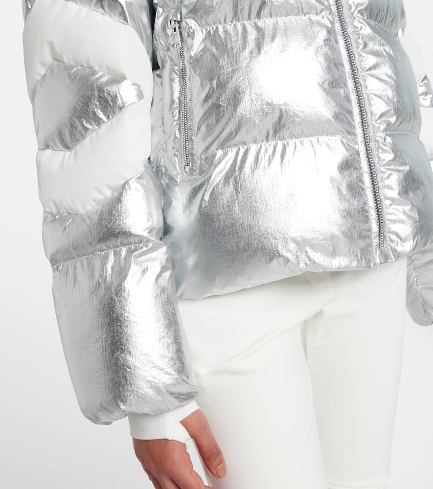 Fusalp Charloy Metallic Ski Jacket In Silver