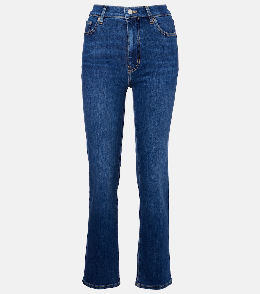 Frame Sleek Flared Jeans In Blue