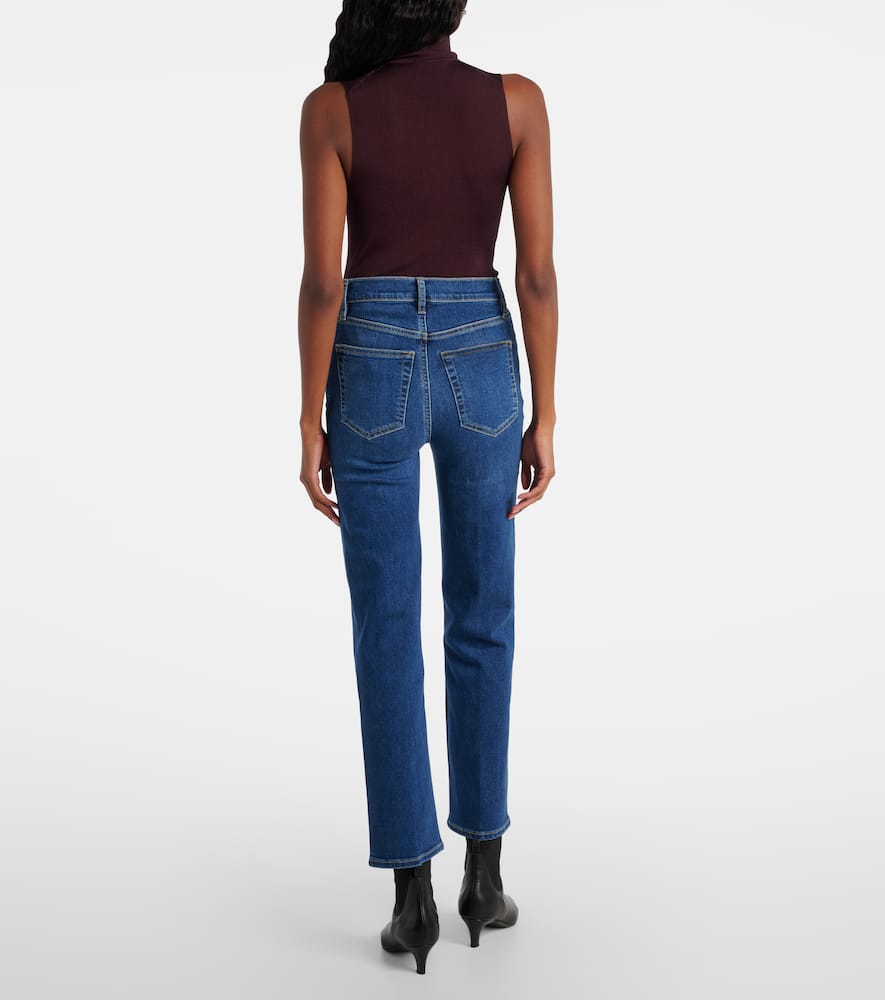 Frame Le Sleek Straight Jeans In Blue