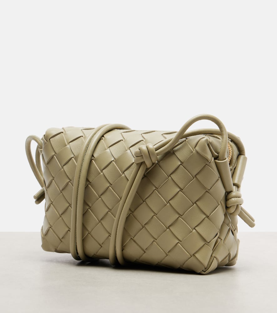 Bottega Veneta Loop Mini Leather Camera Bag In Green