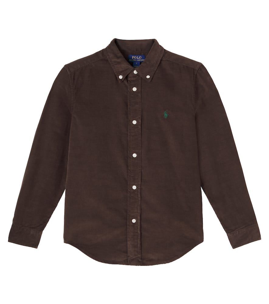 Polo Ralph Lauren Cotton Corduroy Shirt In Brown