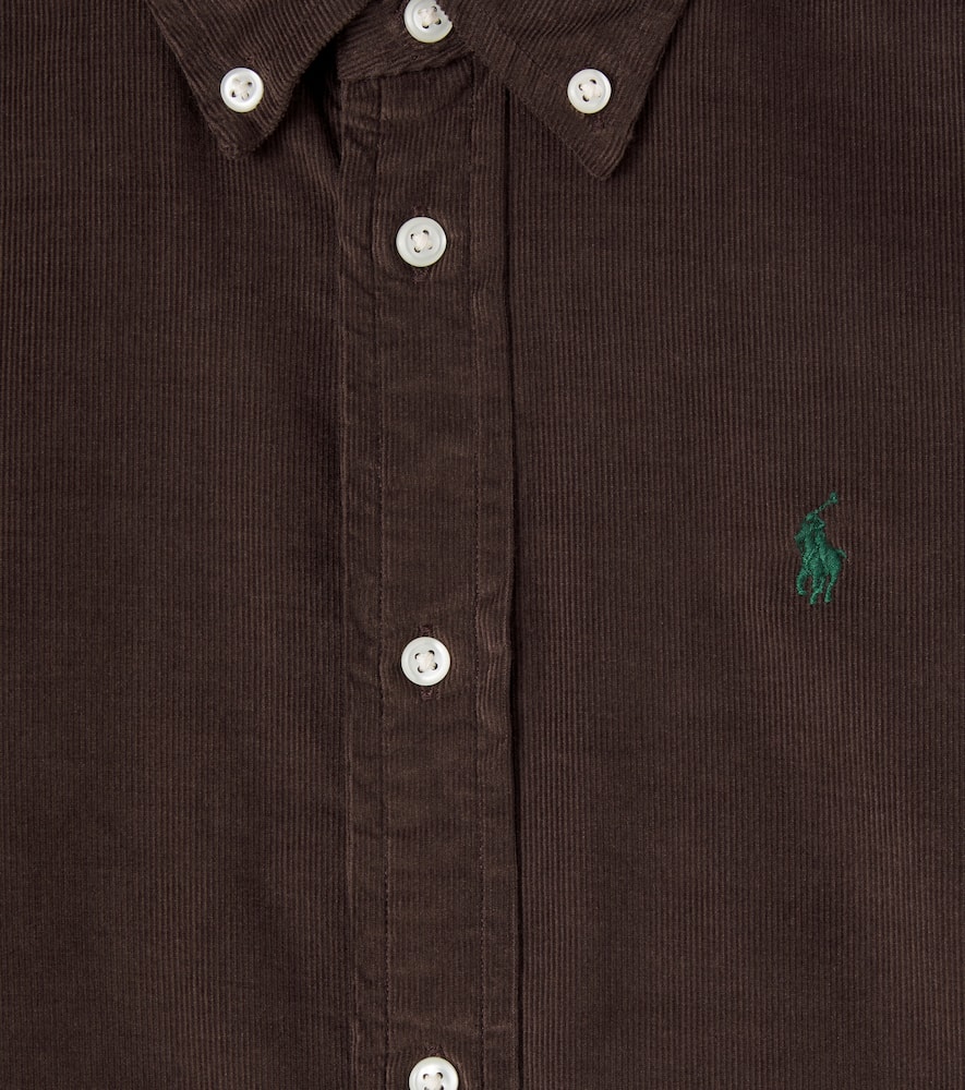Polo Ralph Lauren Cotton Corduroy Shirt In Brown