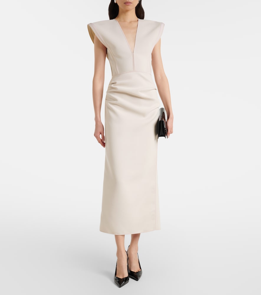 Maticevski Wingtip draped midi dress