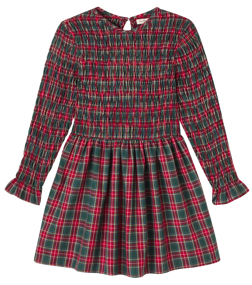 The New Society Lidia Printed Cotton-blend Dress In Burgundy