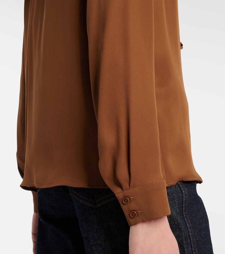  Nili Lotan Nili Lotan Ruffled Silk Blouse 
