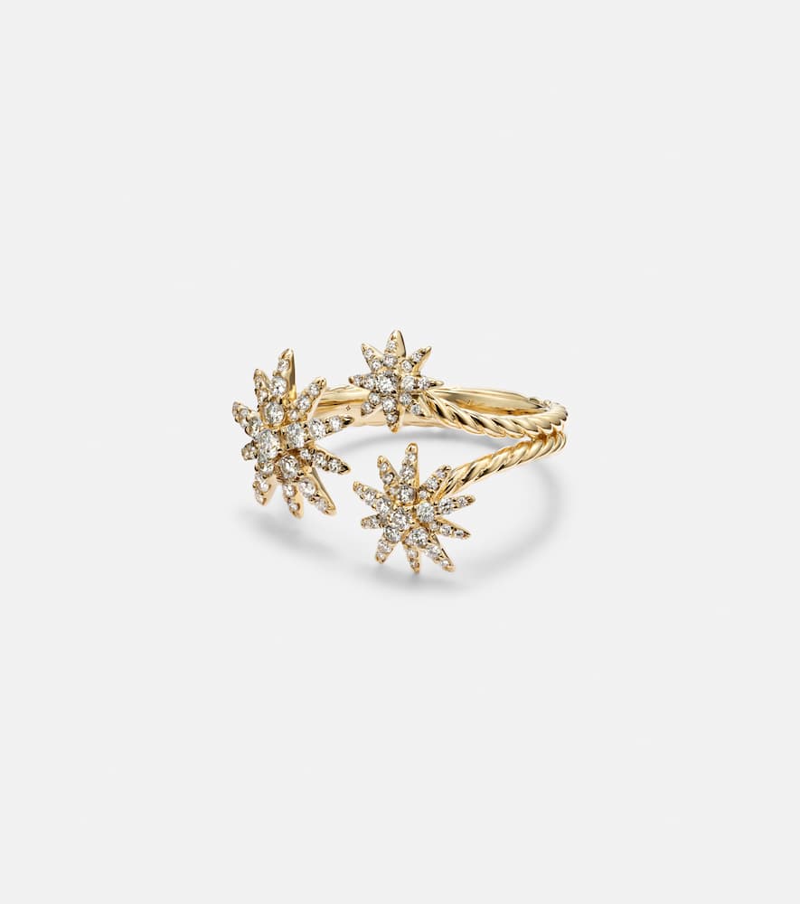 David Yurman Starburst 18kt Gold Ring With Diamonds