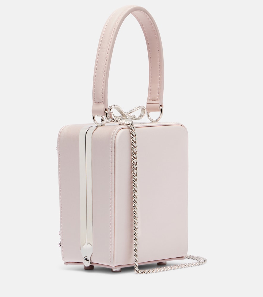 Self-portrait Self-portrait Micro Crystal-embellished Floral Box Bag 