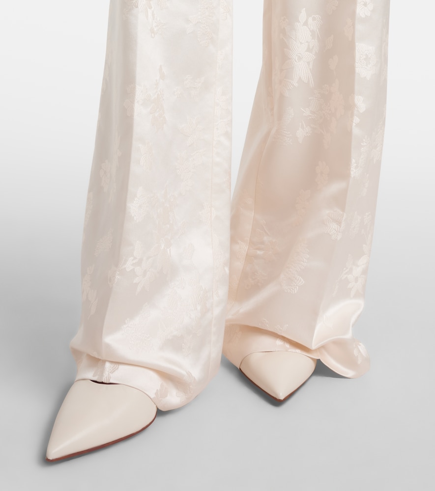 Gabriela Hearst Amari 90 leather slingback pumps