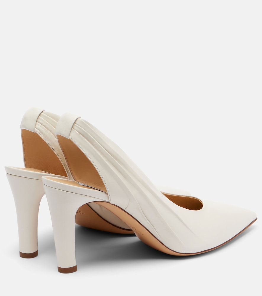  Gabriela Hearst Gabriela Hearst Amari 90 Leather Slingback Pumps 