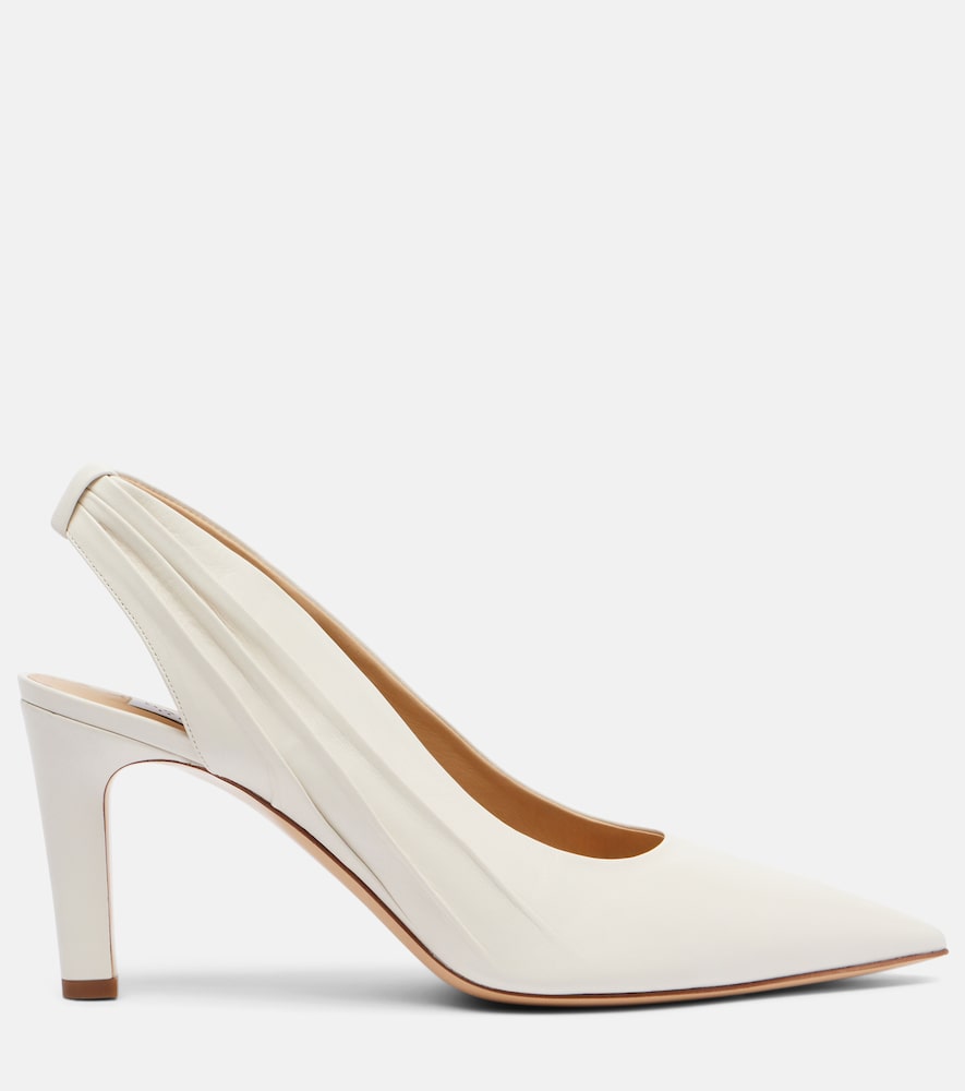  Gabriela Hearst Gabriela Hearst Amari 90 Leather Slingback Pumps 