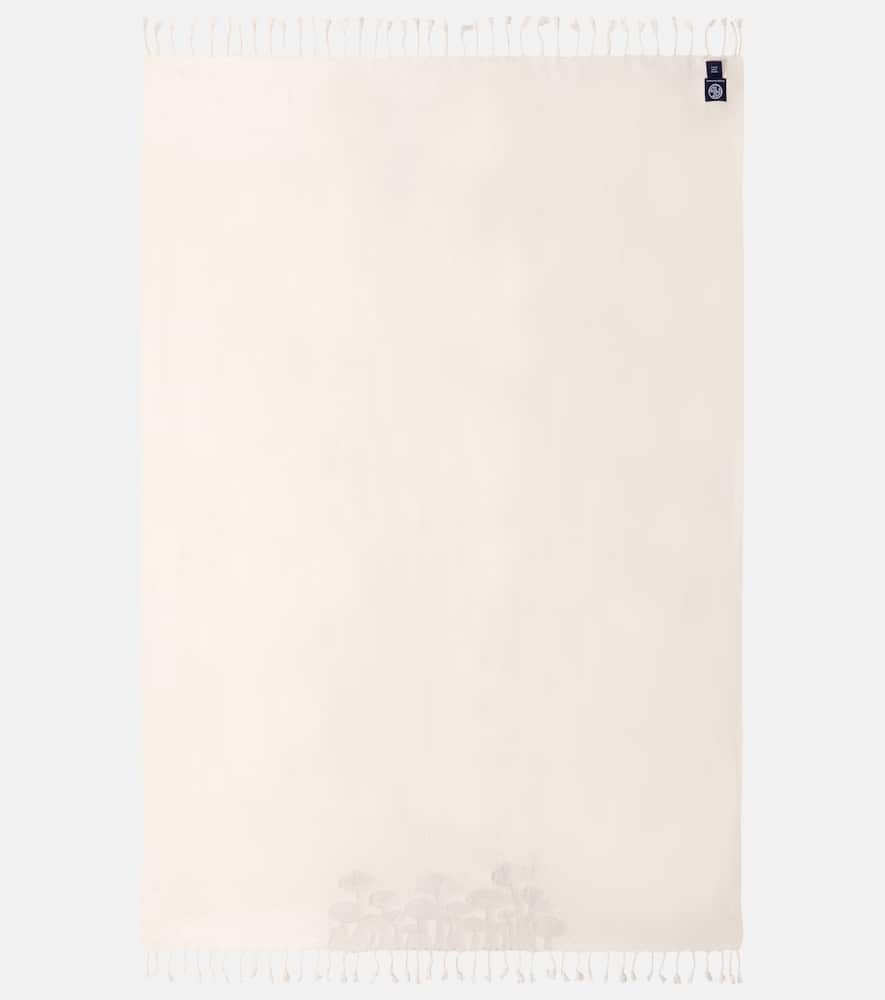 Jonathan Adler Muse Beaded Wool Throw In Neutral