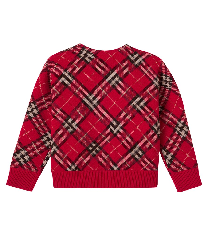  Burberry Kids Burberry Kids Cardigan Burberry Check Aus Wolle 
