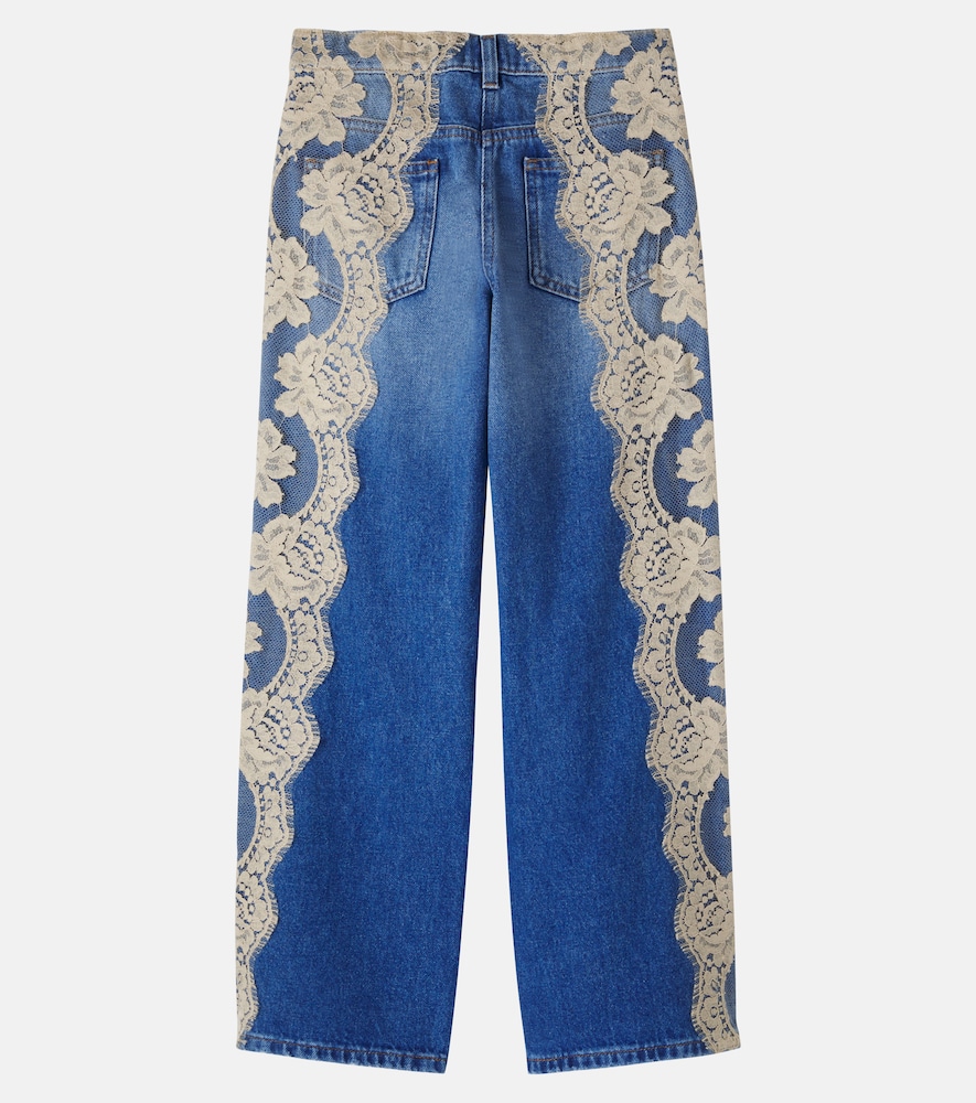  Dolce&gabbana Kids Dolce&gabbana Kids Straight Jeans Mit Spitze 