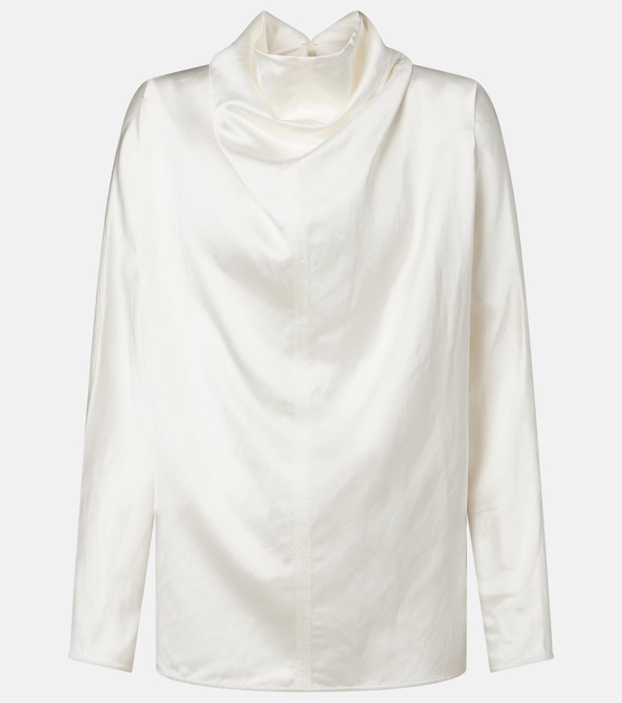 Toteme Draped satin blouse
