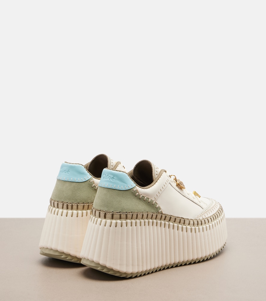  Chloe Chloe Nama Leather Platform Sneakers 