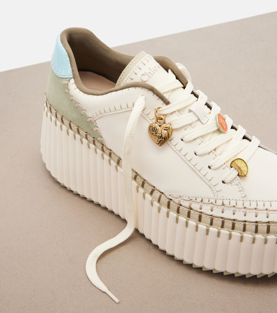  Chloe Chloe Nama Leather Platform Sneakers 