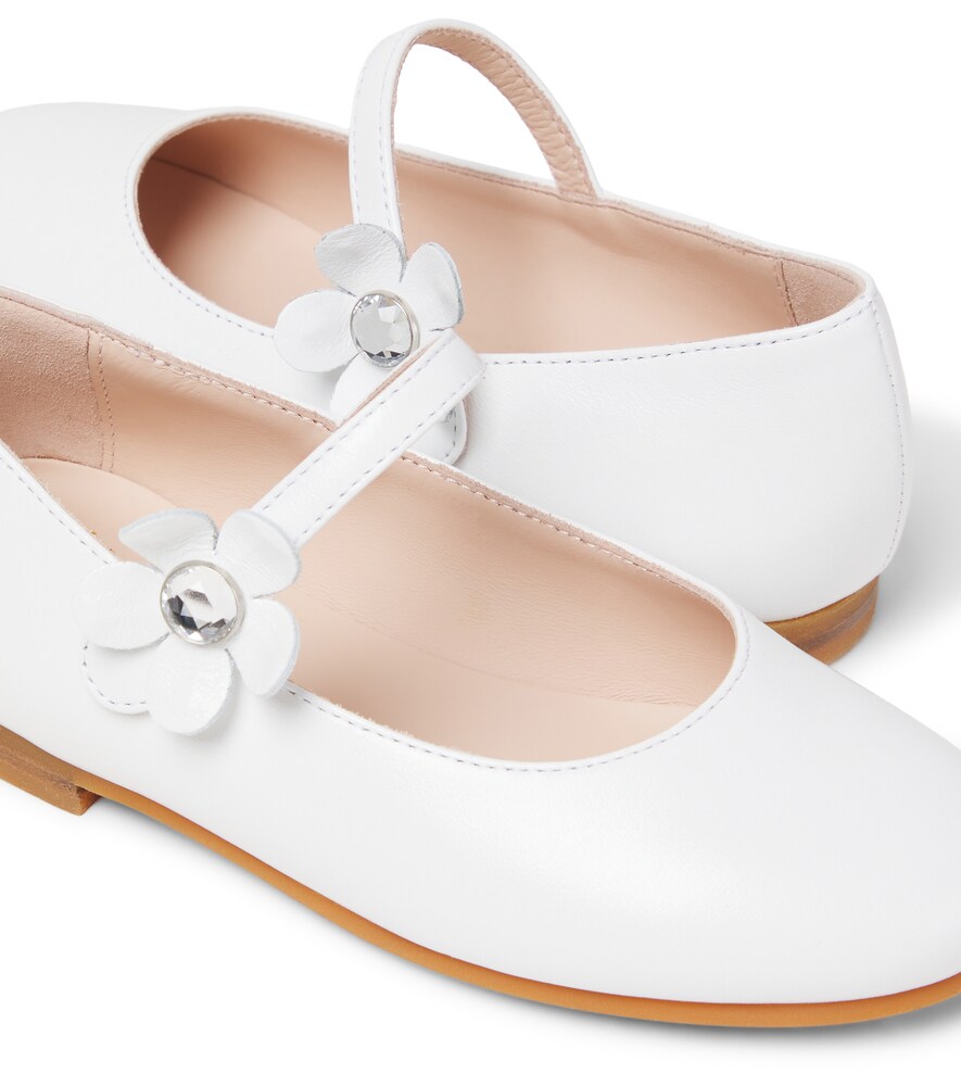  Il Gufo Il Gufo Verzierte Ballerinas Aus Leder 