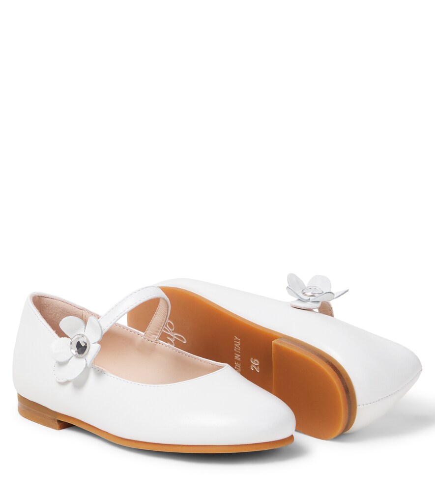  Il Gufo Il Gufo Verzierte Ballerinas Aus Leder 