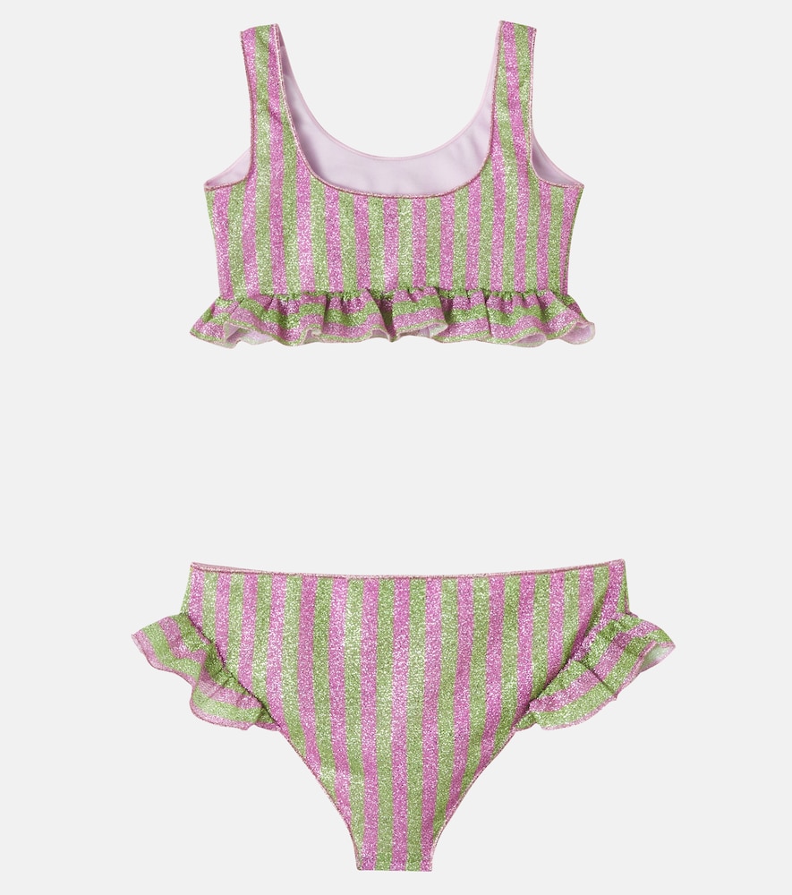  Oseree Kids Osã©ree Kids Osemini Lumiã¨re Ruffled Striped Bikini 