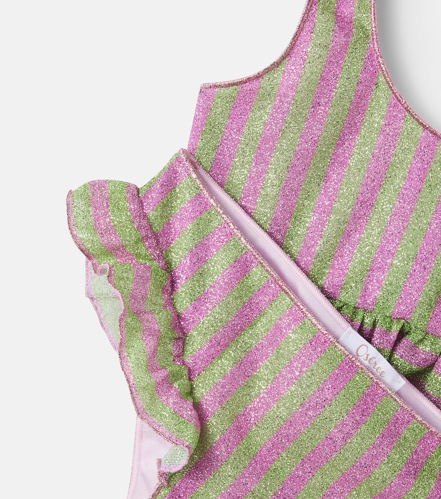  Oseree Kids Osã©ree Kids Osemini Lumiã¨re Ruffled Striped Bikini 