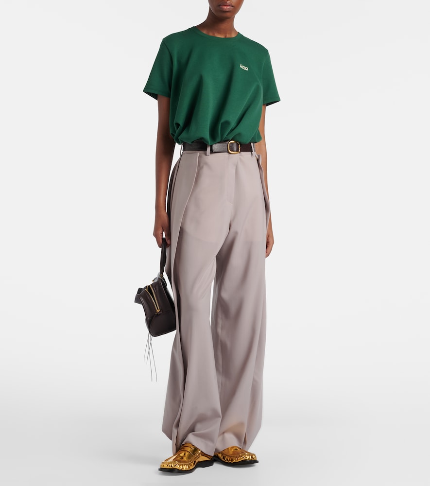 Loewe Draped wool wide-leg pants