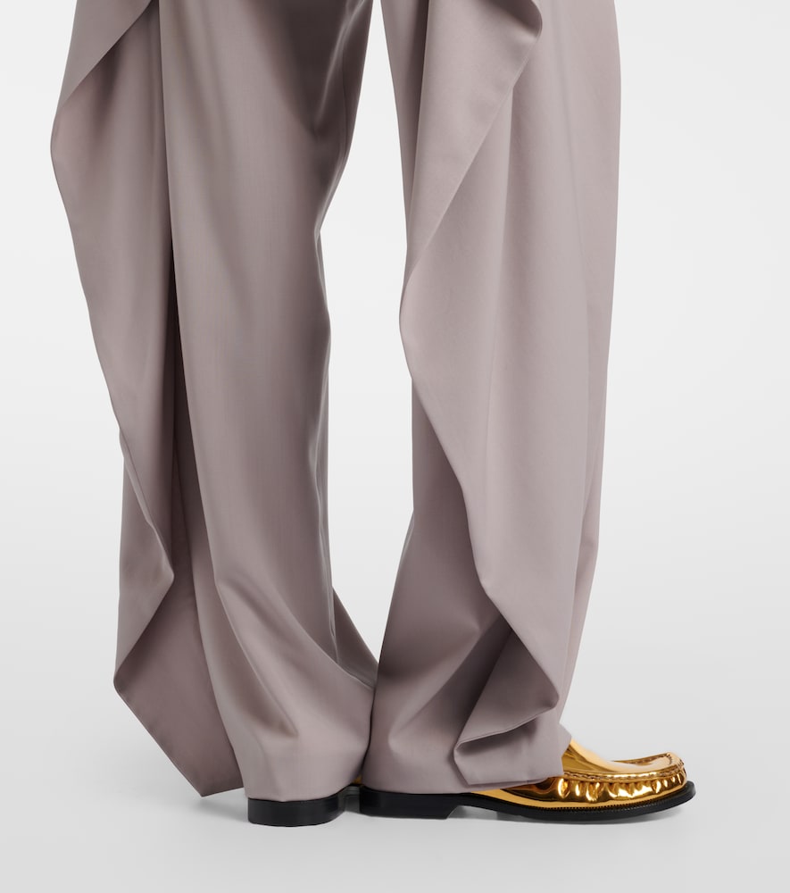  Loewe Loewe Draped Wool Wide-leg Pants 