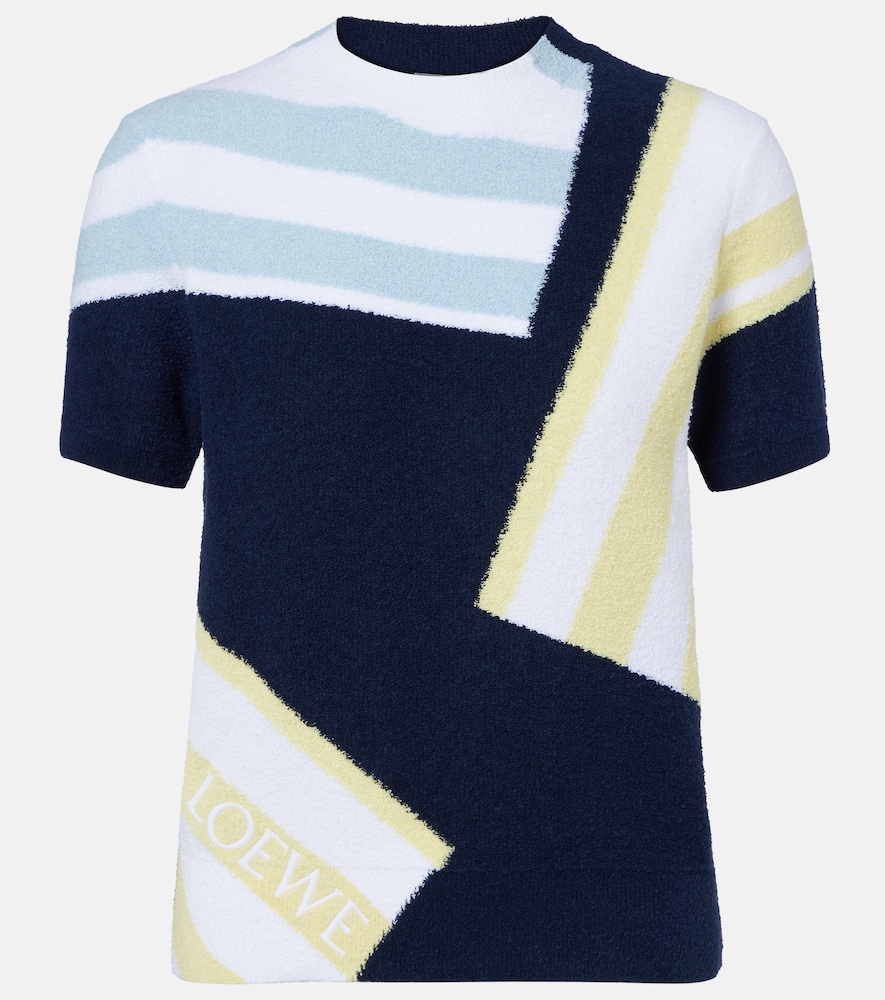 Loewe Intarsia cotton-blend bouclé sweater