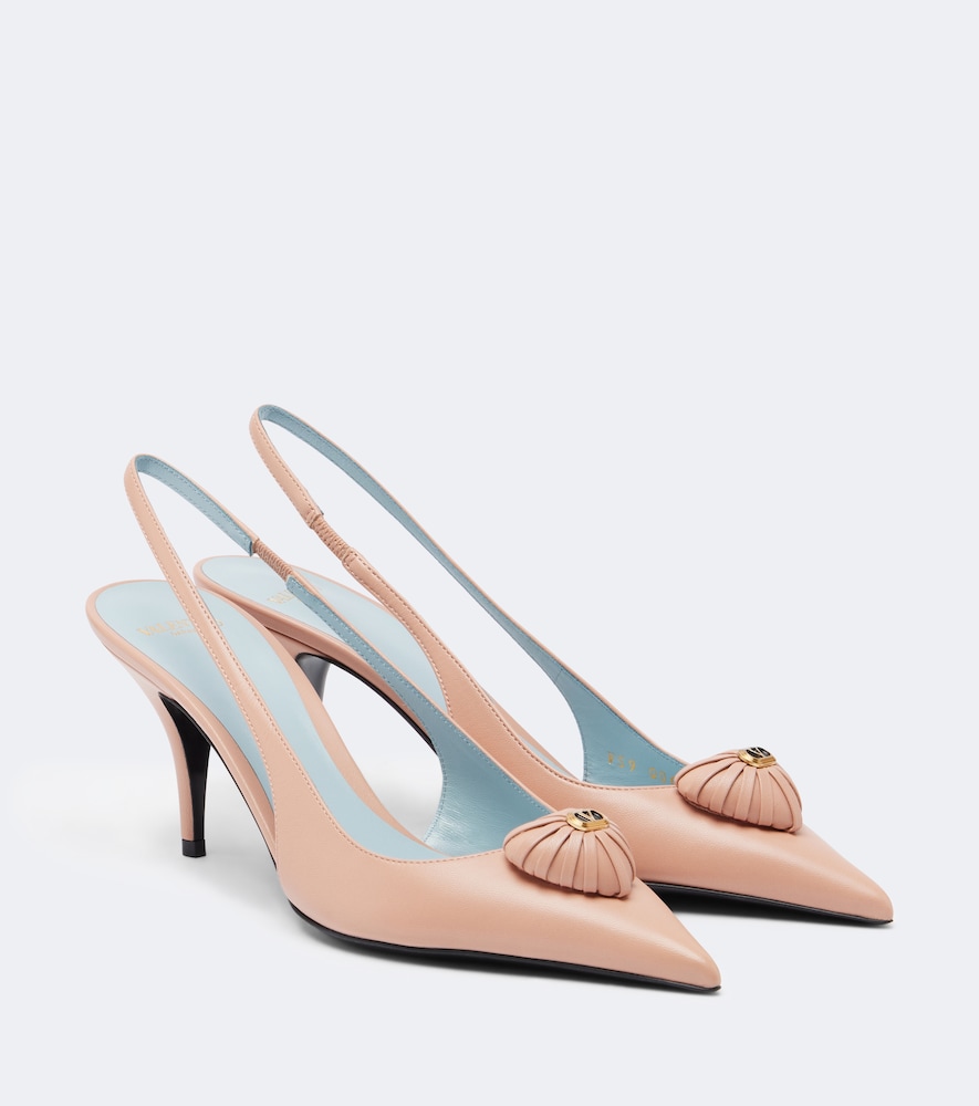 Slingback-Pumps Cœur Royal aus Leder