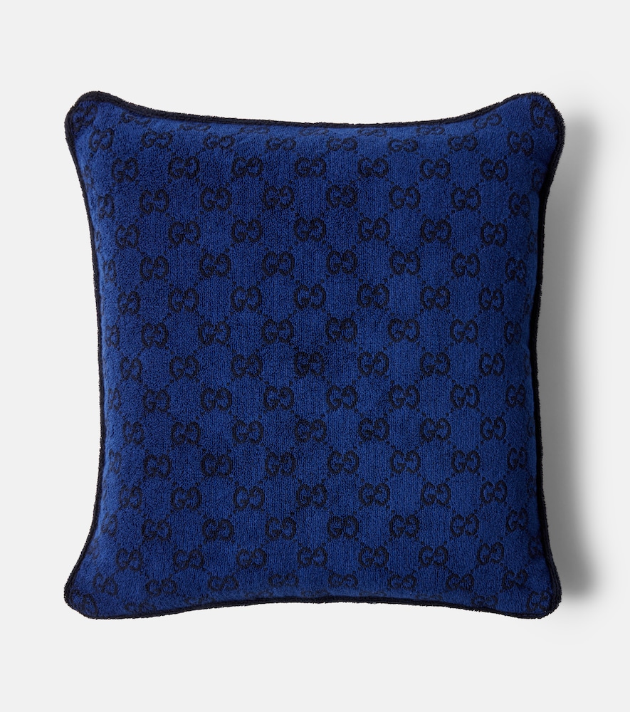 Gucci Unisex Blue Gg Cotton Cushion - Mytheresa