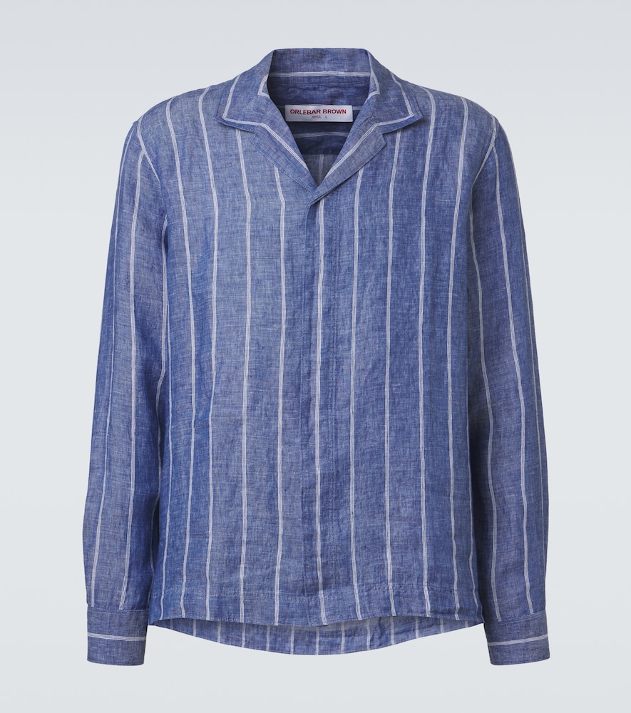 Orlebar Brown Sylvan striped linen shirt