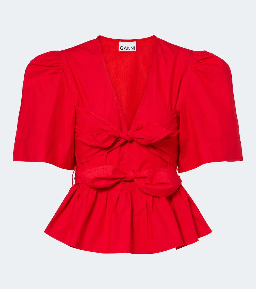 Bluse aus Baumwollpopeline