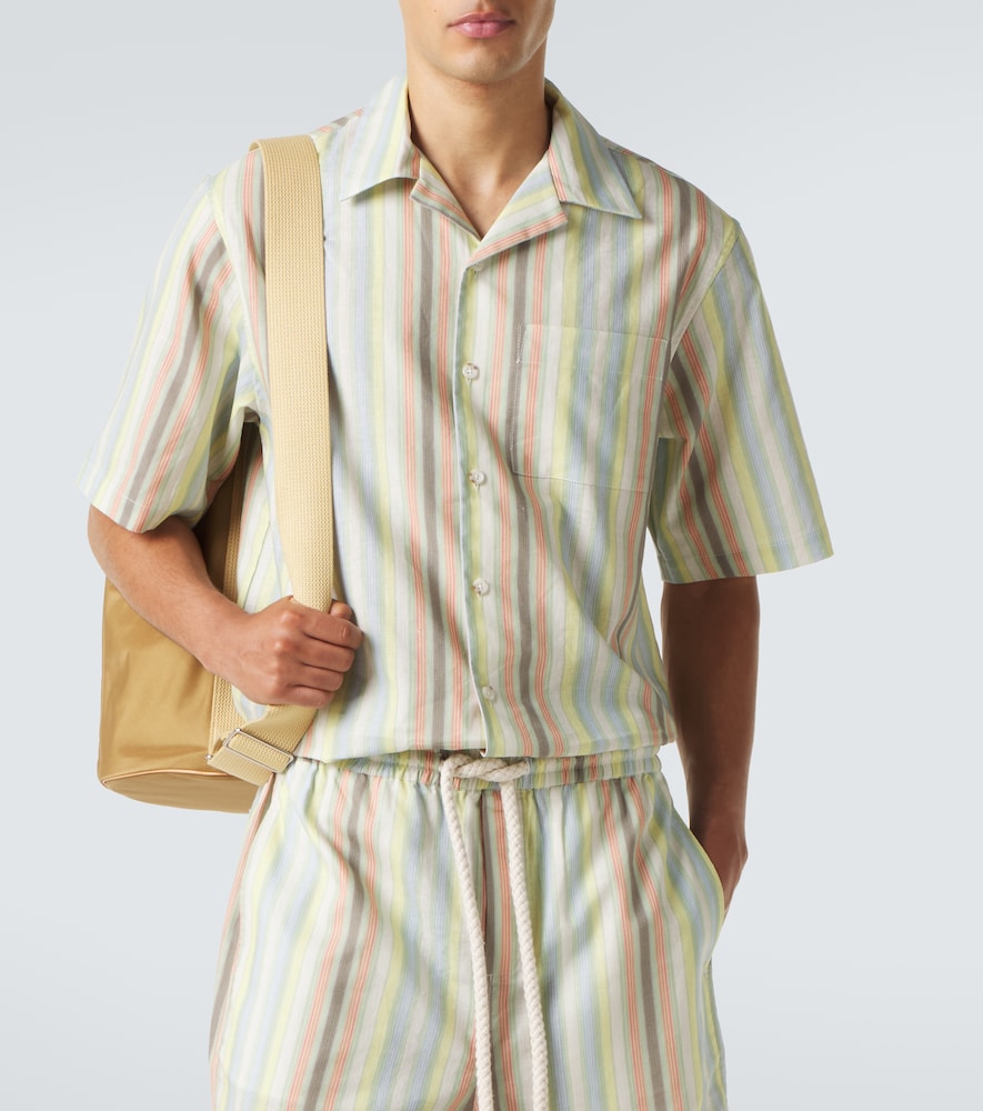  Commas Commas Camisa De Lino A Rayas 