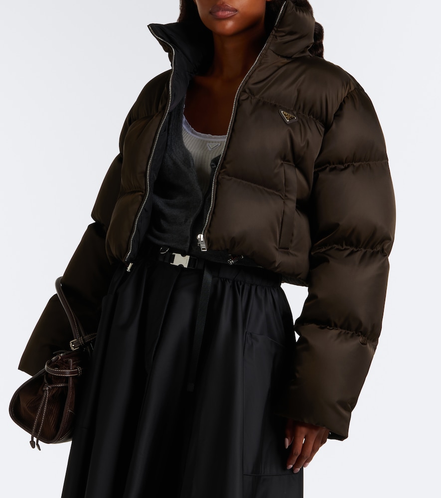 Cropped Re-Nylon Down Jacket