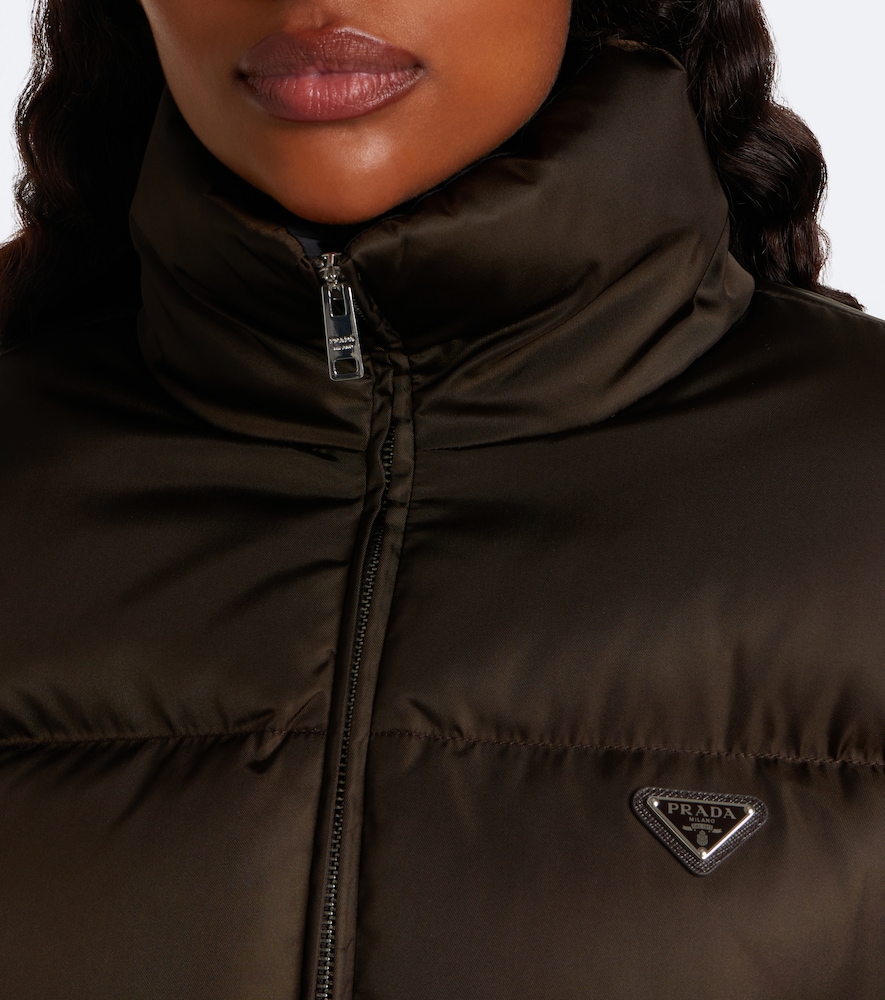Cropped Re-Nylon Down Jacket