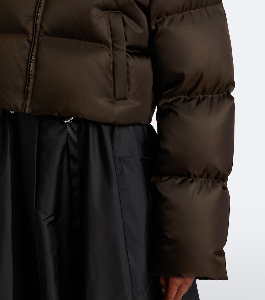 Cropped Re-Nylon Down Jacket