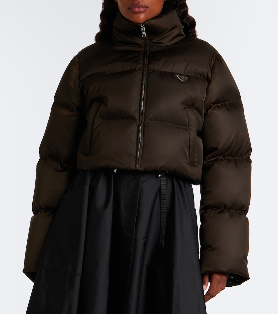 Cropped Re-Nylon Down Jacket