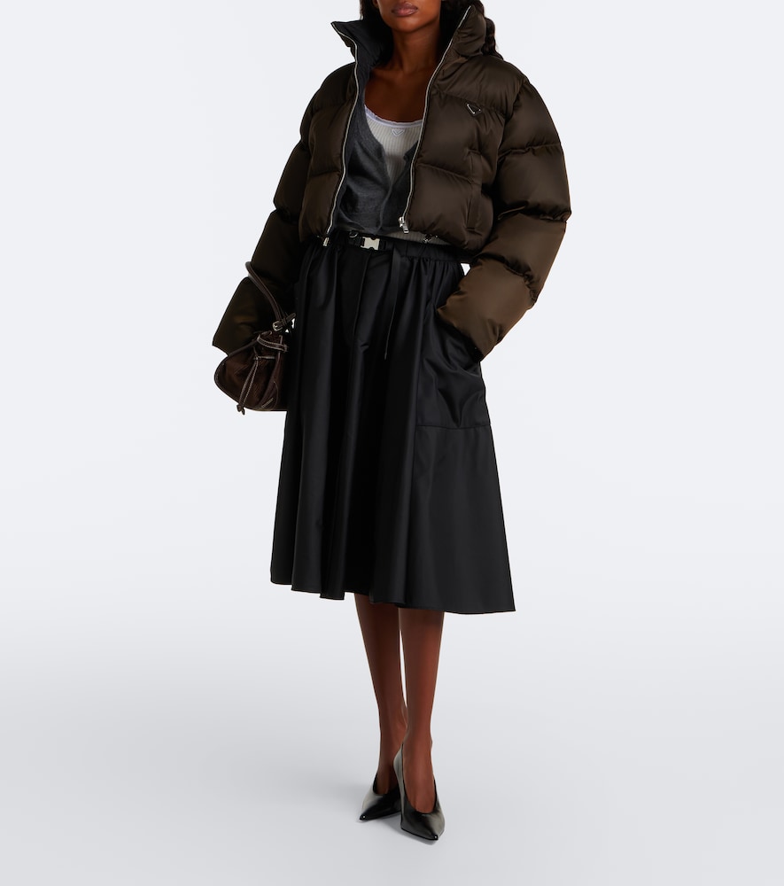 Cropped Re-Nylon Down Jacket