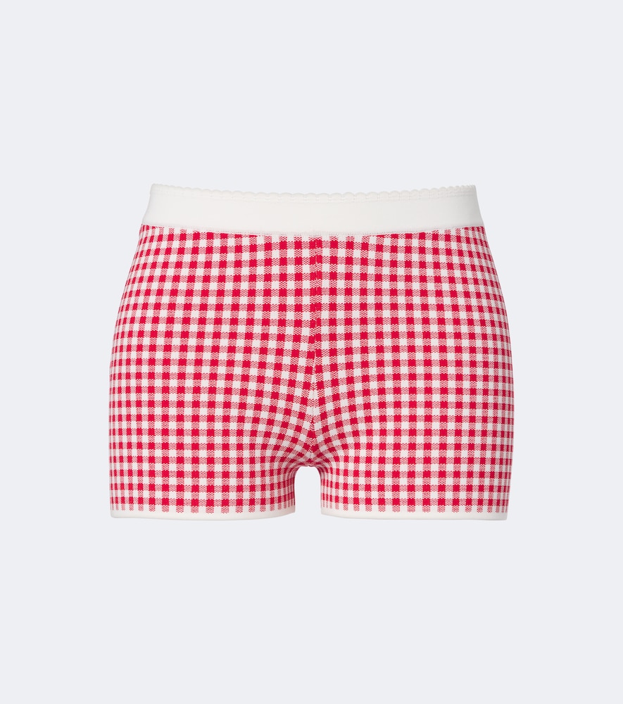 Posse Micah Gingham Shorts In Red