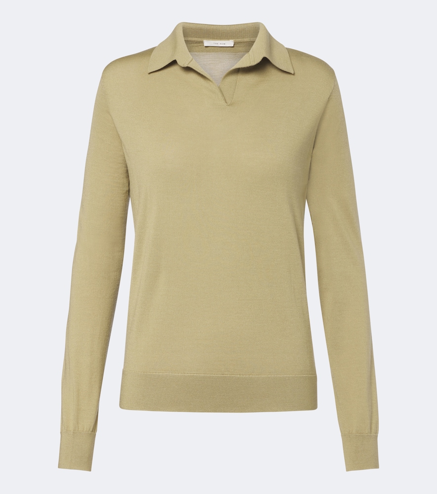 Pullover polo Pauli in lana e seta