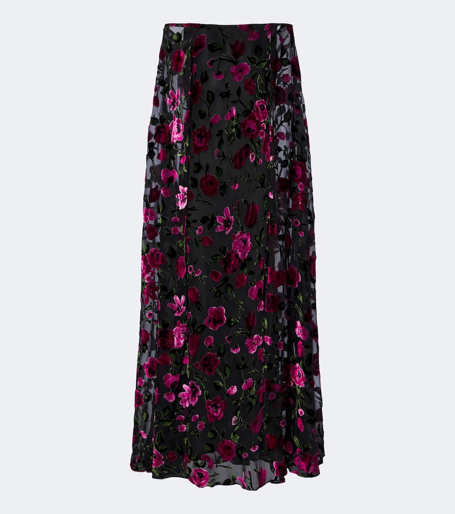 Robe aus Devoré-Samt