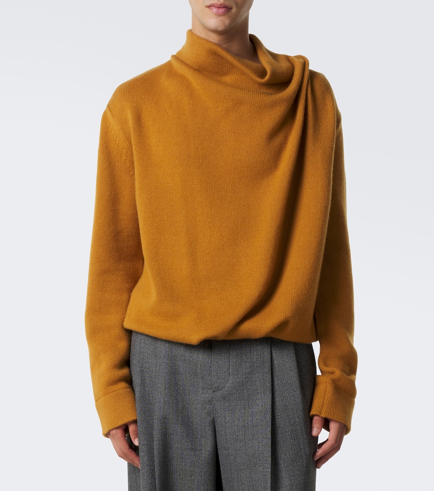 Garavani Draped Cashmere Turtleneck Sweater