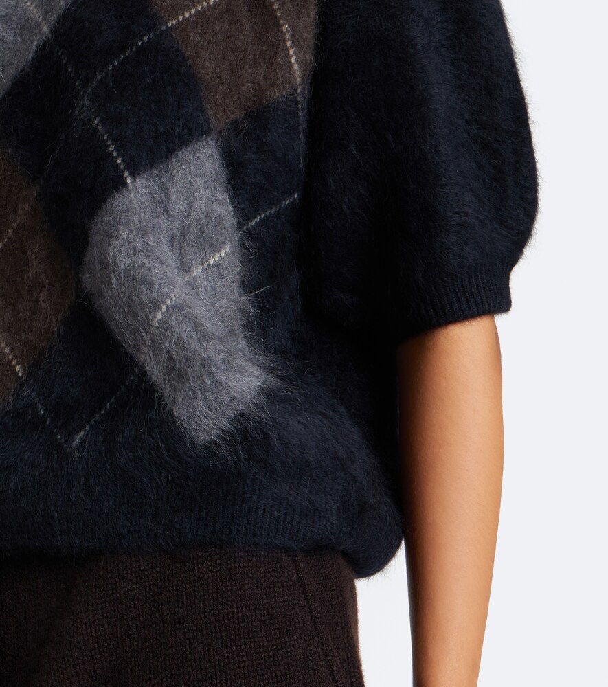 Juniper Argyle Cashmere Sweater