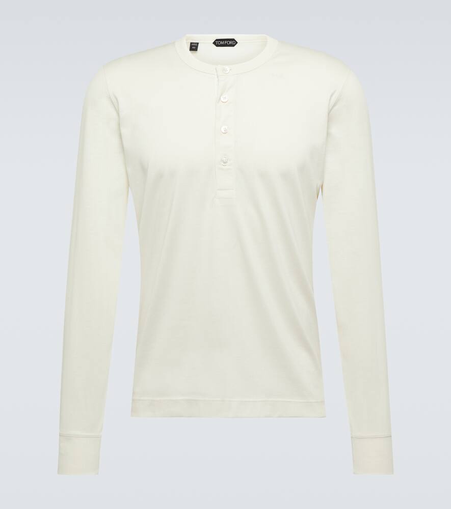 Tom Ford Silk and cotton Henley shirt
