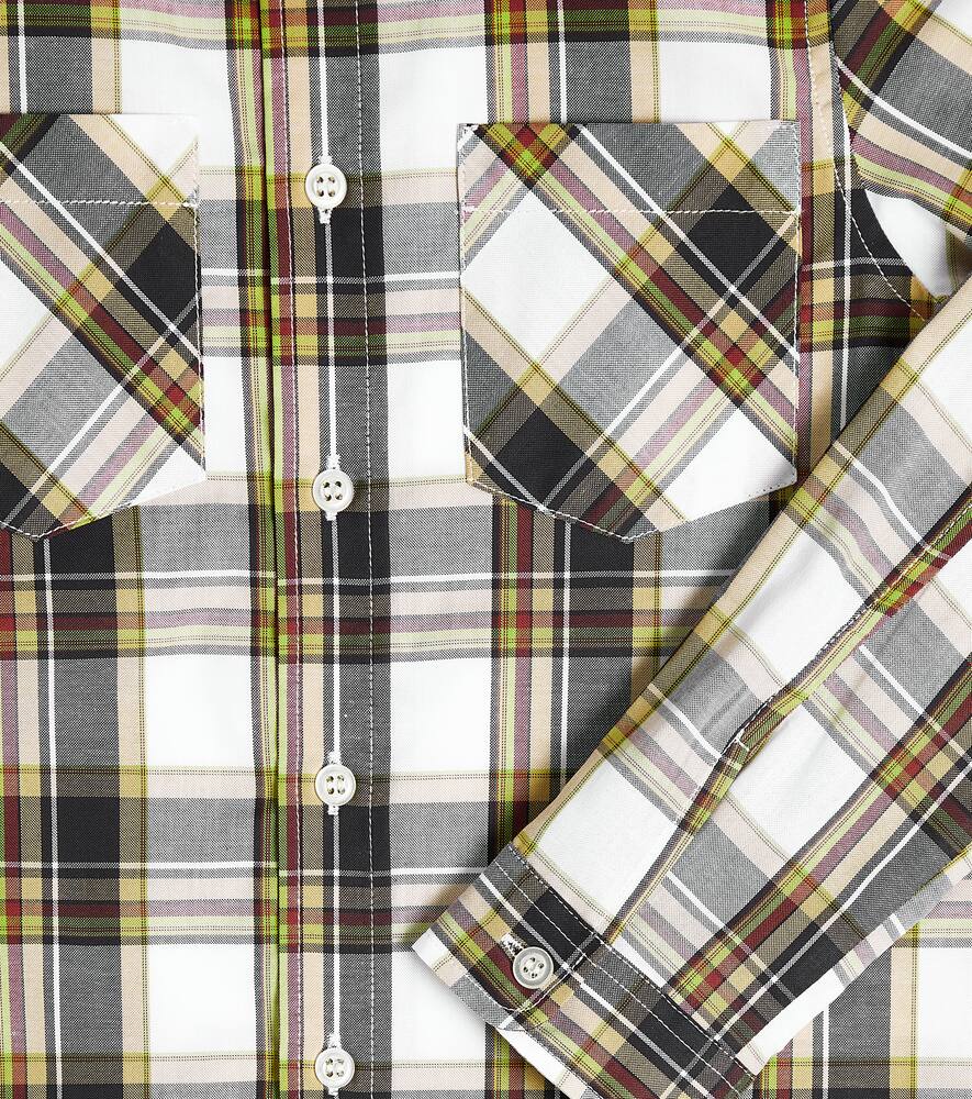 Bonpoint Altman Checked Cotton Poplin Shirt In Ec Multicolore