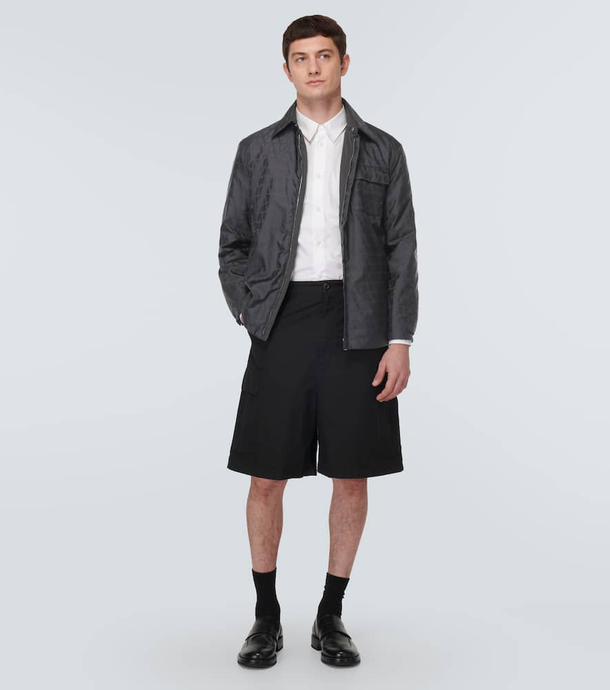 Valentino Black Toile Iconographe Reversible Shirt In Black