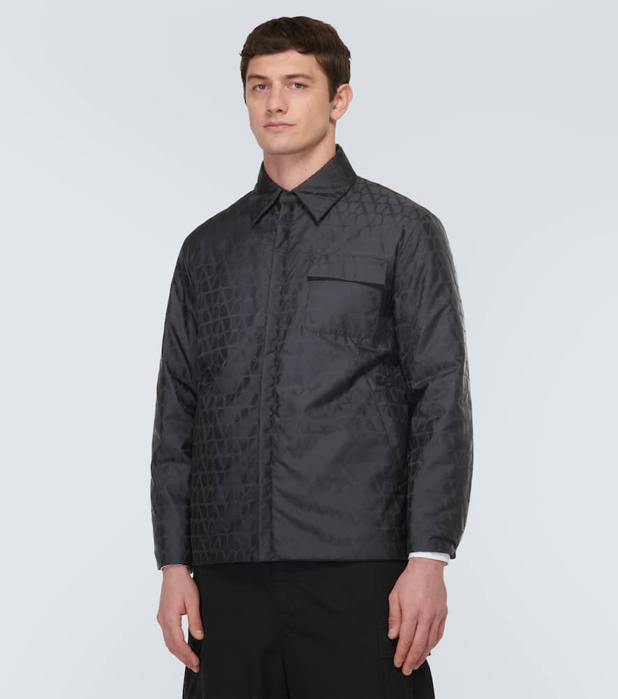 Valentino Black Toile Iconographe Reversible Shirt In Black