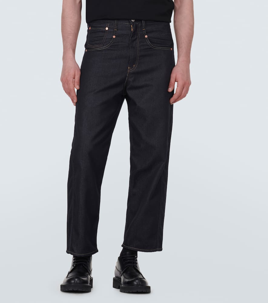 Junya Watanabe X Levi's® Technical Straight Pants In Navy/white